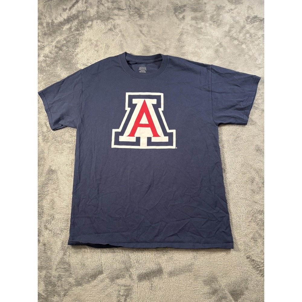 Arizona Wildcats Shirt Mens Large Blue NCAA Basketball T-Shirt Tee Logo